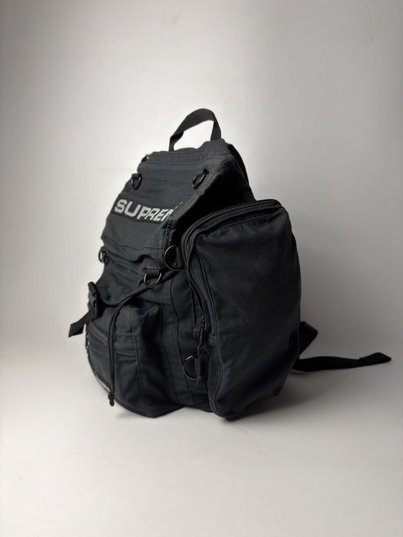 Supreme SS23 Field Backpack (Category: Backpacks) located in Manila. Submitted by streetsavvy (Listing ID 1467469233, Image 3). Description: Supreme SS23 Field Backpack Width: 15” Height: 18” Depth: 8” Measured in Inches Great pre-owned condition overall. Fully functional zippers and buckles with minimal signs of wear. Please refer to photos for exact condition breakdown. Made in Vietnam.