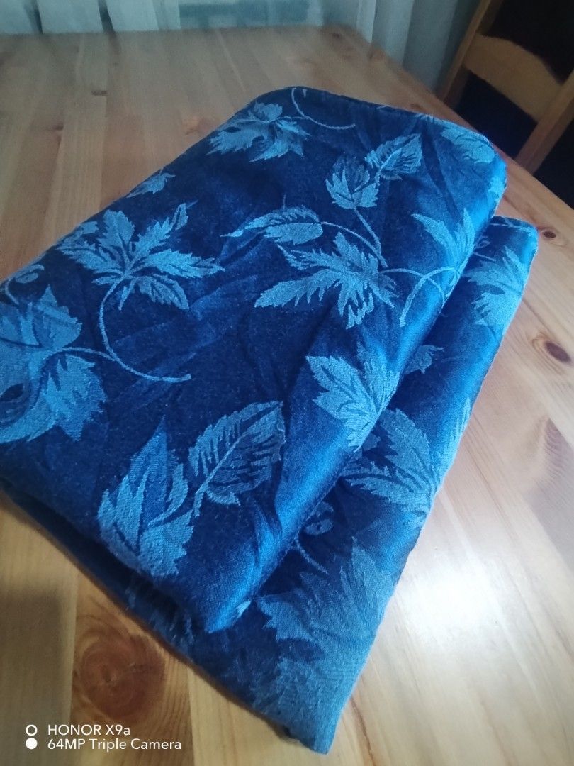 Table Topper ( 8 - 10 seaters) (Category: Table Linen & Textiles) located in Muntinlupa City. Submitted by arciagamaryann68 (Listing ID 1467459818, Image 1). Description: - Elegant blue table topper featuring a stylish leaf and grape vine pattern - Perfectly sized for 8 to 10 seater dining tables - Great for everyday use, parties, family gatherings, and special occasions - Adds an instant cozy and classy vibe to your dining room setup - Easy to f
