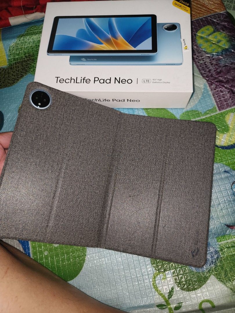 Tablet - Techlife 256GB (Category: Android) located in Mandaluyong City. Submitted by newfire-adeade (Listing ID 1467535582, Image 3). Description: TechLife Pad Neo 256GB ‎ ‎Specification Details ‎Display 10.1-inch HD ‎Resolution 1280 × 800 pixels ‎Processor Unisoc T612 ‎RAM 8GB (including extended RAM) ‎Internal Storage 256GB ‎Expandable Storage microSD card support ‎Rear Camera 8MP ‎Front Camera 5MP ‎Battery 6,000mAh ‎Charging USB-C ‎Network 4G