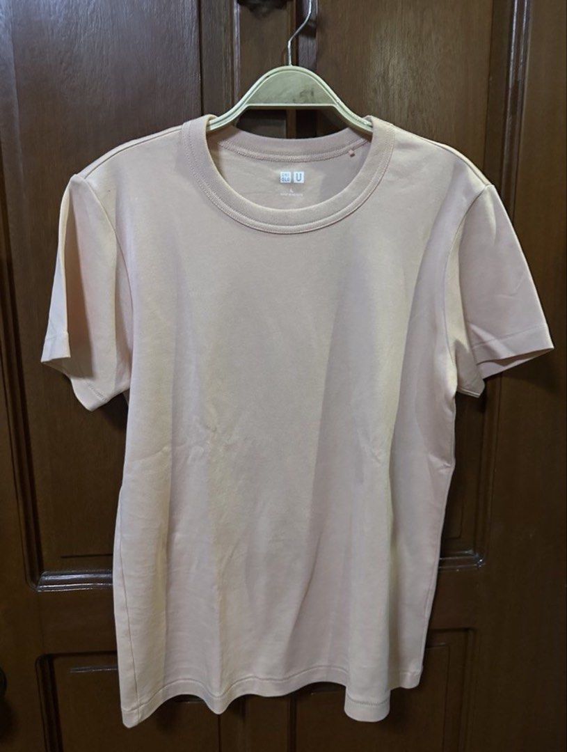 TAKE ALL! Uniqlo U T-Shirts Bundle Assorted Colors Sizes (Category: Shirts) located in Pasig City. Submitted by aprilluxcloset0812 (Listing ID 1467598385, Image 2). Description: - Brand: Uniqlo U - Set includes: 2 t-shirts (Crew neck and ribbed styles) - Colors: Black and light pink - Uniqlo U (Large Size)/ Ribbed Crew (XL) - Condition: Brand new with tags and labels intact - Fit: Comfortable short-sleeve everyday fit - Ideal for daily rotation a
