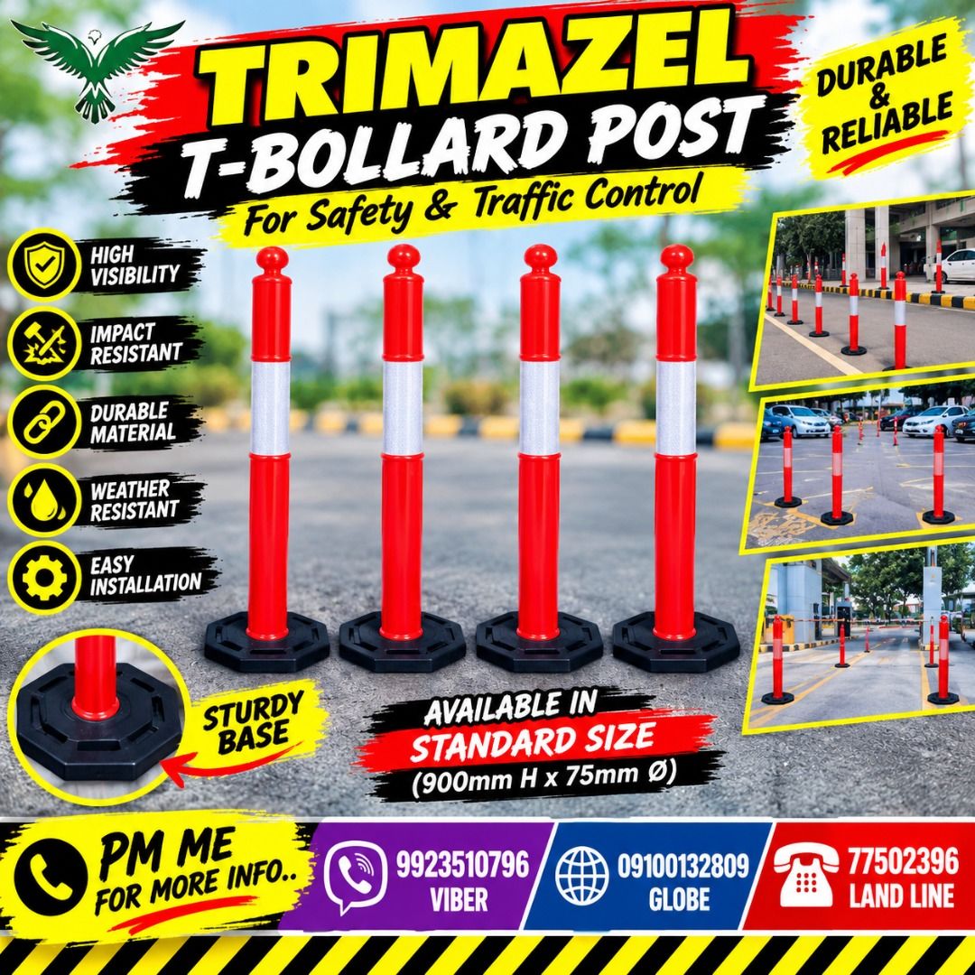 T-BOLLARD POST (Category: Looking For) located in Pasig City. Submitted by cruzmia.825 (Listing ID 1467380755, Image 1). Description: ✅ Guaranteed lowest price ✅ Quality products ✅ Big discount for bulk orders ✅ 100% LEGIT TRUSTED SUPPLIER! ✅ With Complete Legal Documents ✅ BIR Registered We Supply All Kinds Of PPE Supplies, Raincoat, Hard Hat, Cooler Box, Plastic Trash Bin, Road Barriers, Kayak Boats, Crystal Kayak, Traffic Cone, T-Bollards & Al