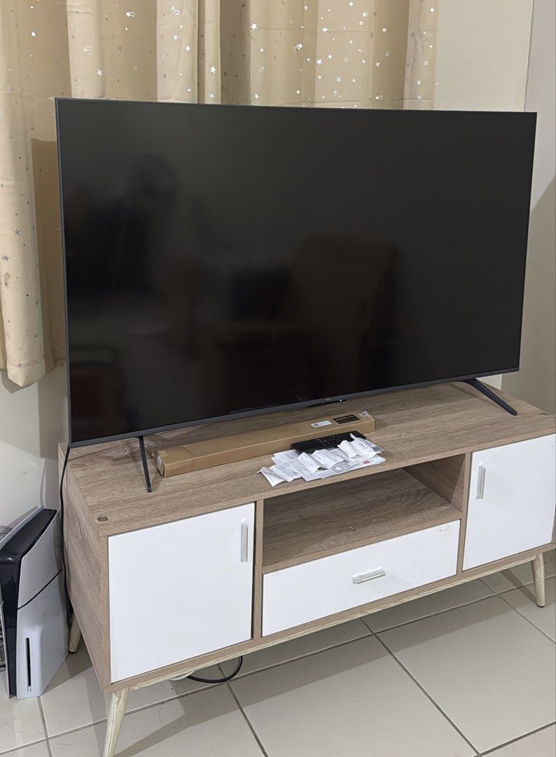 TCL 55” Miniled TV (55C6K) (Category: TV) located in San Juan City. Submitted by leynmanangan (Listing ID 1467570712, Image 1). Description: TCL 55” TV (55C6K) – 22,000 Selling our TCL 55-inch Miniled Smart TV, bought in September 2025 for ₱29,990. ✅ 55-inch Mini LED 4K Smart TV ✅ Well-maintained ✅ Free wall bracket included ✅ Bought for ✅ No original box ❌ Selling for ₱22,000 RFS : Moving out/migrate 📍IVORYWOOD RESIDENCES, TAGUIG CITY Message m