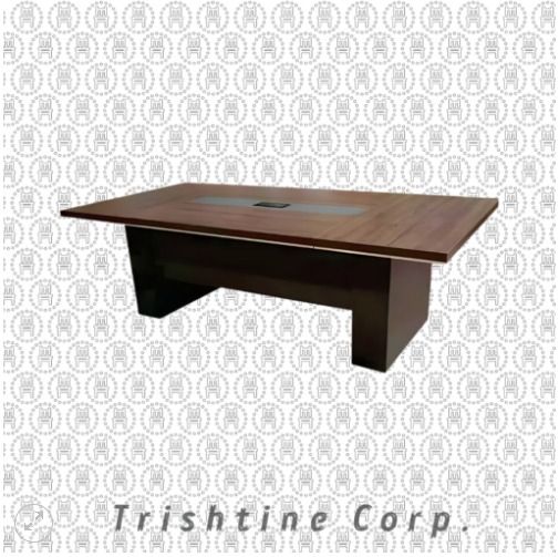 TCT-020 | Conference Table (Category: Tables & Sets) located in Caloocan City. Submitted by jim.trishtineofficefurnitures (Listing ID 1467434130, Image 1). Description: - Material & Design: Clean finish wooden top with dark, sturdy legs for a modern office setup - Cable Management: Built-in metal wire trough down the middle to keep cables organized - Durability: Solid construction designed for daily meetings without wobbling - Capacity: Spacious 