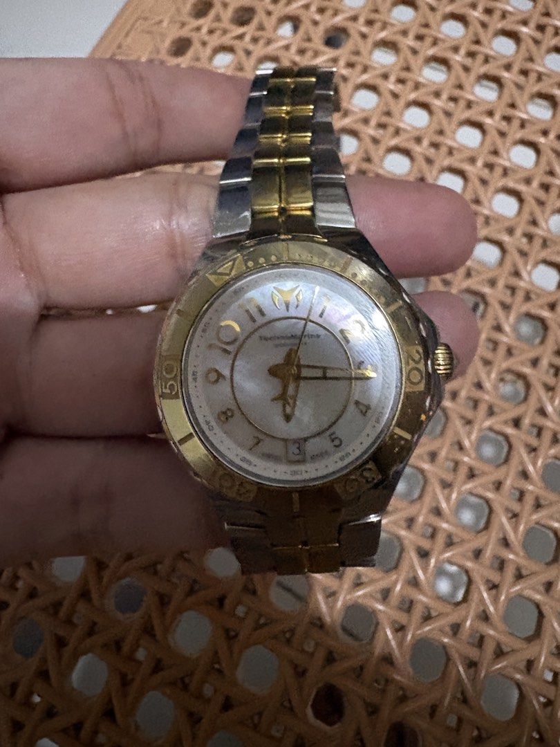 TechnoMarine Sea Pearl Watch (Category: Women's Watches) located in Manila. Submitted by brandnewbagsandwatchphils. (Listing ID 1467471365, Image 3). Description: Selling TechnoMarine Watch Slightly used Gift from my Mom in US Original guaranteed 💯 Watch only!! Sea Pearl 34mm White Mother-of-Pearl Dial Women's Swiss Quartz (Battery-Powered) Watch Movement: Swiss Quartz (Battery-Powered) Case Width: 34mm Water Resistance: 200 m (660 feet) Feature