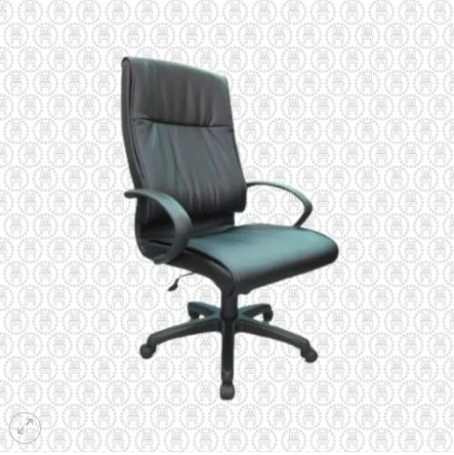 TEX-110 | Aventine Executive Chair (Category: Office Furniture & Fixtures) located in Caloocan City. Submitted by jim.trishtineofficefurnitures (Listing ID 1467416842, Image 1). Description: - Sleek black executive office chair upholstered in premium faux leather - High back design with segmented padding for exceptional ergonomic support - Comfortable curved armrests in a matching black finish - Easy-to-use height adjustment mechanism underneath 