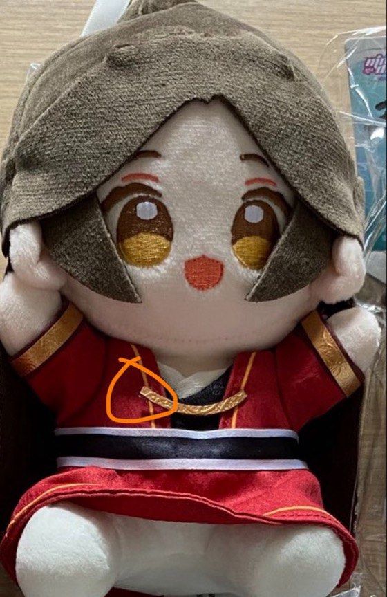 TGCF XIELIAN 15CM SITTING DOLL (Category: Plushies & Soft Toys) located in Makati City. Submitted by dieguezlov (Listing ID 1467389214, Image 2). Description: — price still nego — with manu issue ( see 2nd pic) — sf shoulder by buyer mop: maya/gotyme .