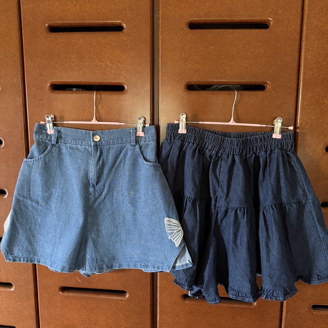 Thailand Bundle Denim Shorts & Skort (Category: Shorts) located in Davao. Submitted by keirousel (Listing ID 1467386303, Image 1). Description: Fits 27"-30" Stretchable From December's Thailand.