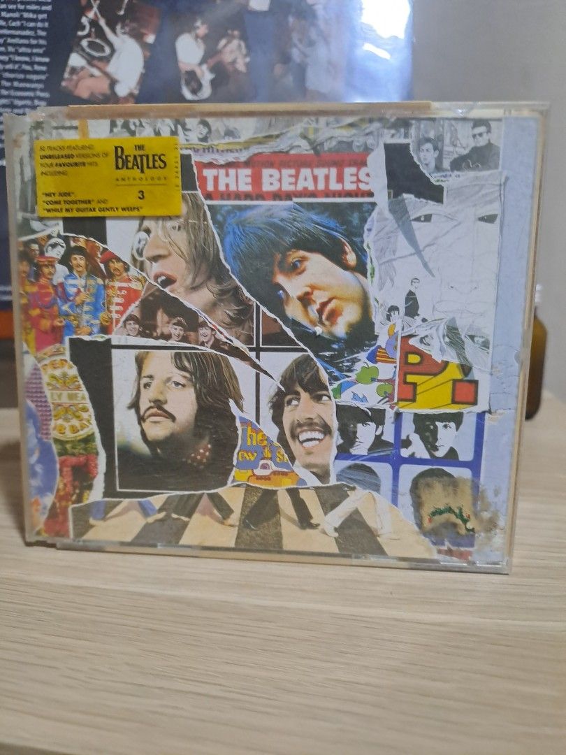 The Beatles Anthology 3 CD Album (Category: CDs & DVDs) located in Las Pinas. Submitted by cobieshop (Listing ID 1467491934, Image 1). Description: - Item: The Beatles Anthology 3 Double CD Album - Release Year: 1996 by Apple Corps Ltd - Content: Rare tracks, unreleased versions, and studio outtakes (1968-1970) - Includes: Original jewel case and back inlay - Condition: Great piece for music collectors and Beatles fans.