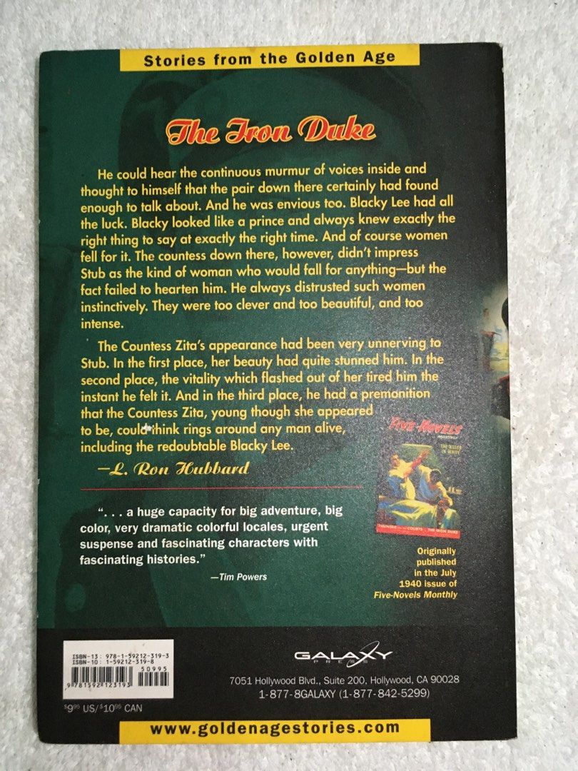 The Iron Duke by L. Ron Hubbard (Category: Storybooks) located in Rosario. Submitted by c__tops (Listing ID 1467444311, Image 2). Description: RFS: declutter.