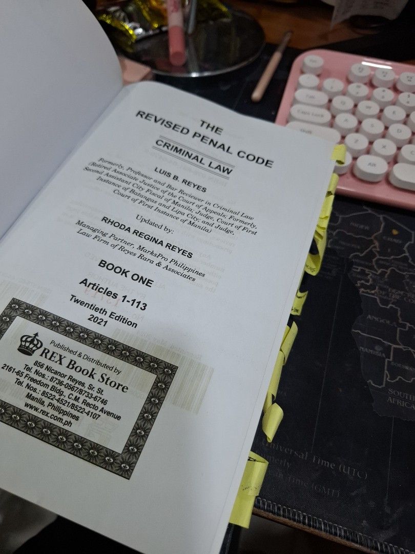The revised penal code 2021 edition (Category: Textbooks) located in Makati City. Submitted by anne2112 (Listing ID 1467436651, Image 2). Description: for upcoming law school students for your Crim. Law 1 may highlights po pero well-loved naman yung book.
