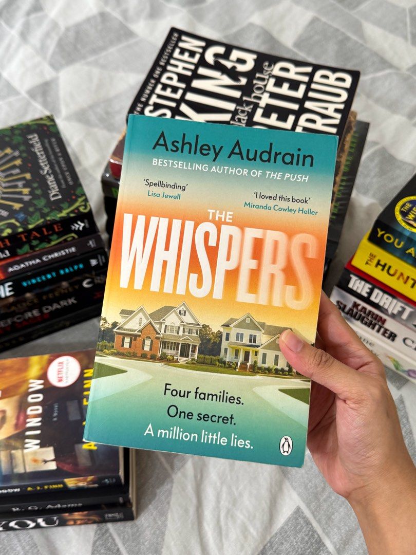 The Whispers by Ashley Audrain (Category: Storybooks) located in San Jose. Submitted by lizbuxbaum (Listing ID 1467415837, Image 1). Description: - Format: PB - Condi: GC - DM to see condition MOP: Gcash, Maya MOD: JnT, LBC (door to door or COP).
