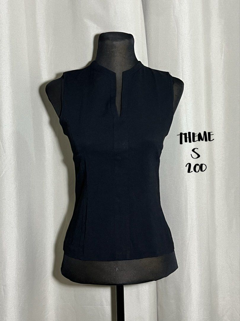 Theme black sleeveless top (Category: Blouses) located in Las Pinas. Submitted by jilanah (Listing ID 1467574534, Image 1). Description: .