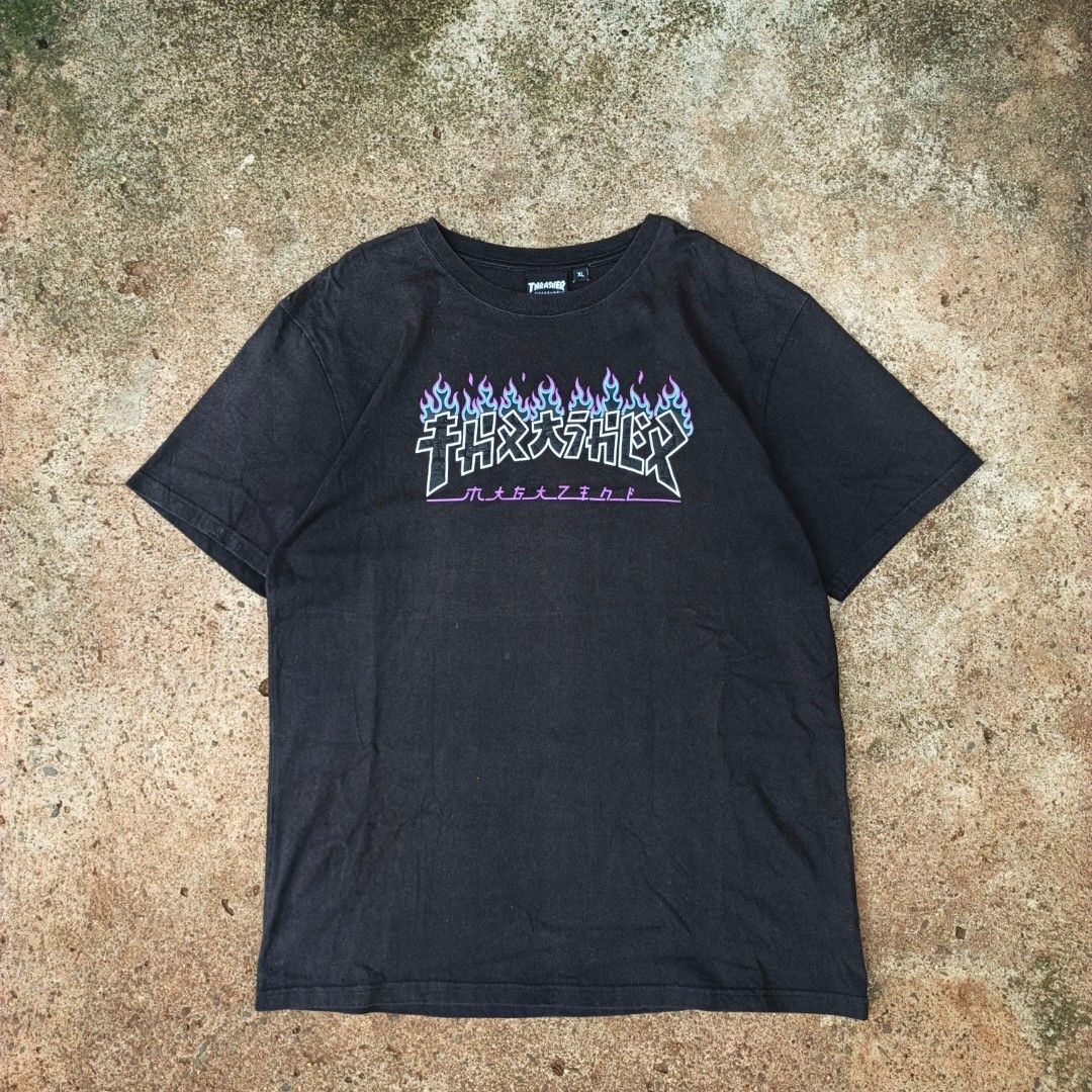 Thrasher Magazine Godzilla Charred Shirt (Category: Tshirts & Polo Shirts ) located in Laguindingan. Submitted by lootsbyberle (Listing ID 1467518342, Image 1). Description: 21.5x29 XL on Tag Thrasher Hard Tag 🔥 Cracks on print (check photo) Perfect for Skaters 🛹 MOP: GCASH NO COD, NO FREE SHIP POLICY! .
