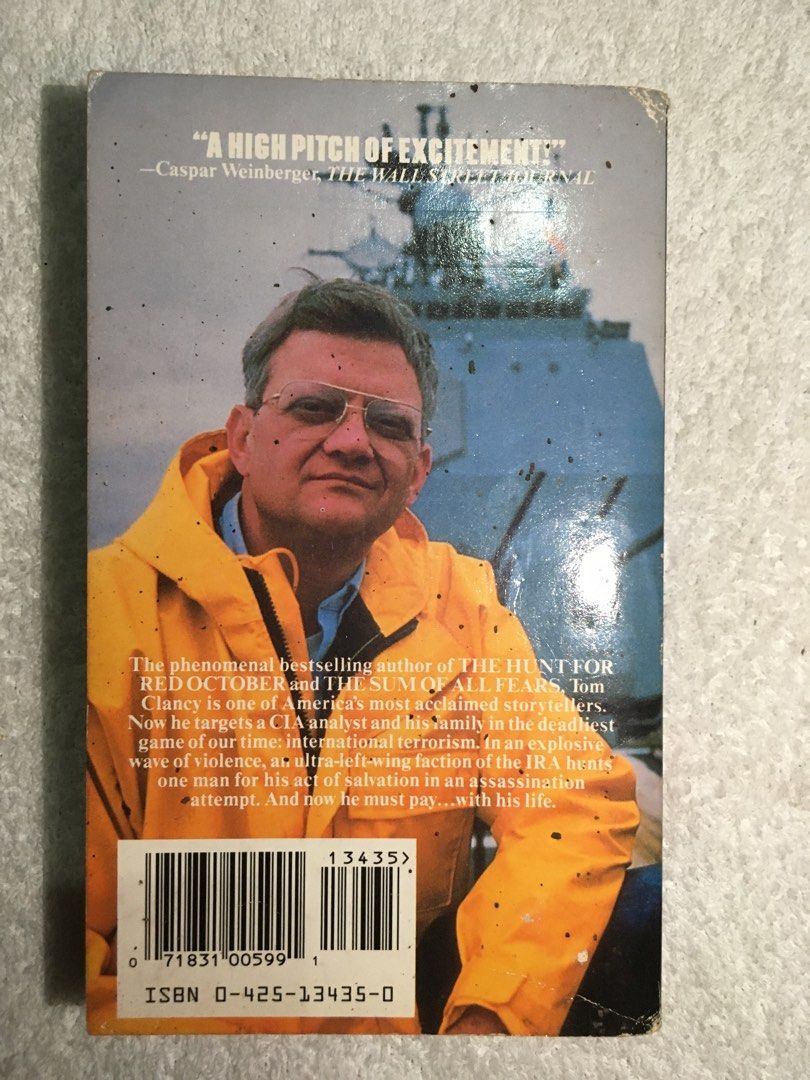 Tom Clancy Patriot Games Paperback Novel (Category: Storybooks) located in Rosario. Submitted by c__tops (Listing ID 1467441667, Image 2). Description: RFS: declutter.