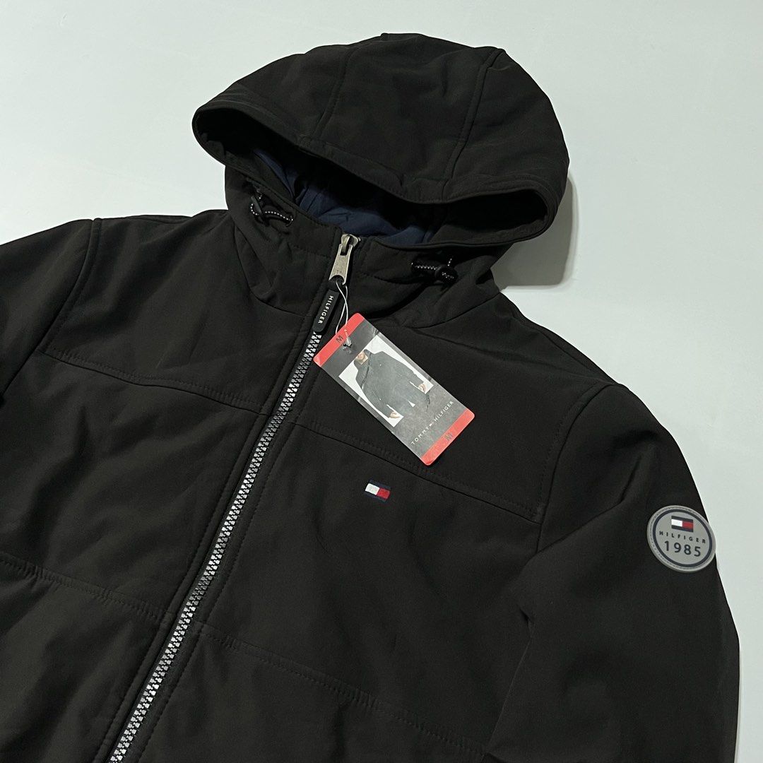 Tommy Hilfiger Soft Shell Bomber Jacket BRAND NEW (Category: Coats, Jackets and Outerwear) located in Bacoor. Submitted by ItsShoeGood (Listing ID 1467448510, Image 3). Description: Brand new condition w/ hangtag pa Size medium on tag 23 width 27 length .