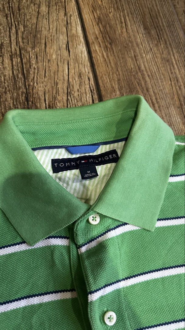 TOMMY HILFINGER STRIPES POLO (Category: Tshirts & Polo Shirts ) located in Manila. Submitted by urban-vintage_2 (Listing ID 1467512131, Image 2). Description: ISSUE: NONE ( NEED WASH ) MOP :GCASH ( NO COD ) SHIP VIA : LALAMOVE & J&T LOCATION : PASIG CITY LENGTH : 30 WIDTH : 23.