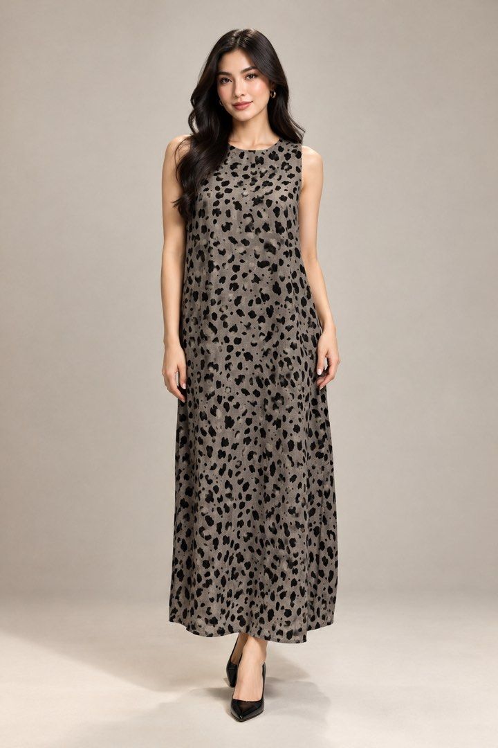 Toteme leopard linen dress (Category: Dresses) located in Quezon City. Submitted by swift_kenjie (Listing ID 1467472101, Image 1). Description: Super bet🥰.