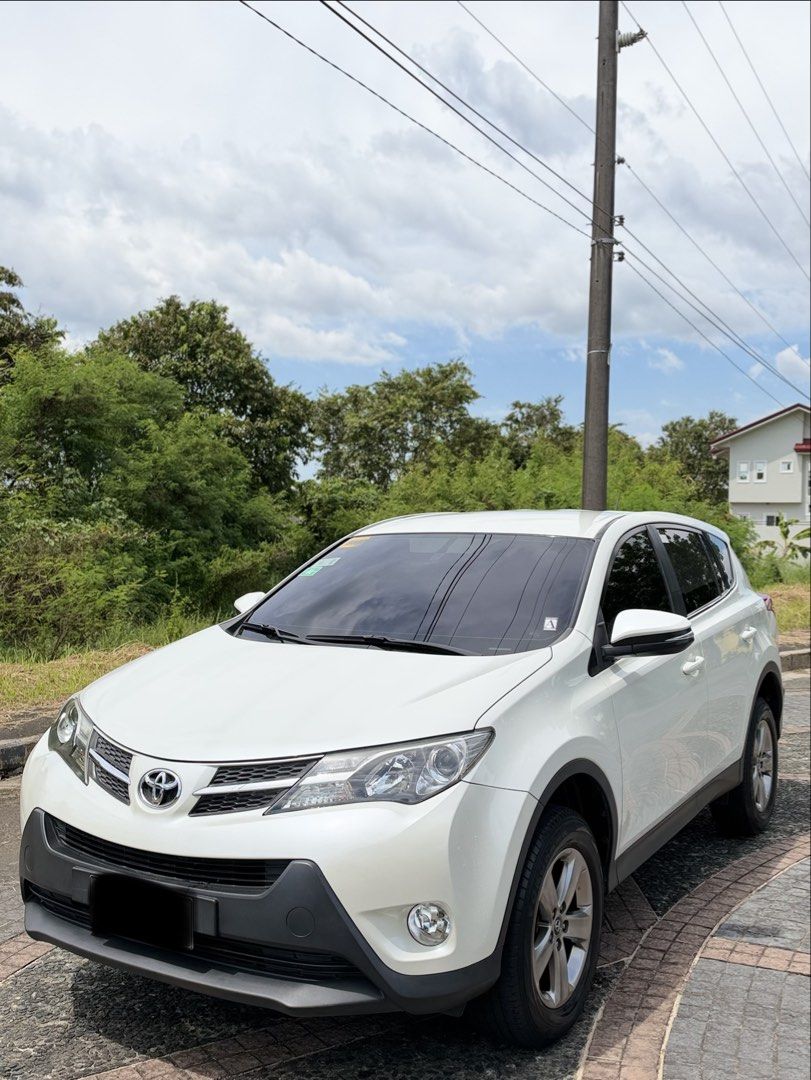 Toyota Rav4 2.5 Auto (Category: Used Cars) located in Manila. Submitted by cosmic.vespa (Listing ID 1467451912, Image 1). Description: FOR SALE 2015 MODEL TOYOTA RAV 4 AUTOMATIC TRANSMISSION 33K MILEAGE ONLY FRESH IN & OUT PEARL WHITE WITH MANUALS/BOOKLETS WITH AVT INFOTAINTMENT/2 MONITOR/ 1 UNDER SEAT SUBWOOFER ISSUE: TIRES SINCE BRAND NEW PA/ INFOTAINMENT LCD LOCATION:URDANETA PANGASINAN OR BAYSHORE RESIDENTIAL RESORT 1(Beside Ayala Mall Manila