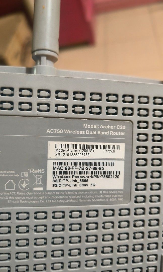 TP LINK ROUTER ARCHER C20 AC750 (Category: Other Accessories) located in Batangas. Submitted by riyanasiafashionshop (Listing ID 1467377691, Image 3). Description: TP-Link’s Archer C20 comes with the next generation Wi-Fi standard – 802.11ac, backward compatible with 802.11n and 3 times faster than wireless N speeds..