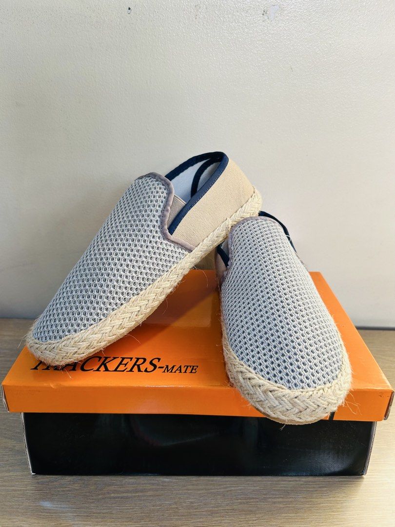 Trackers-Mate Gray Espadrille Slip-on Shoes TR-740, Men's Fashion ...