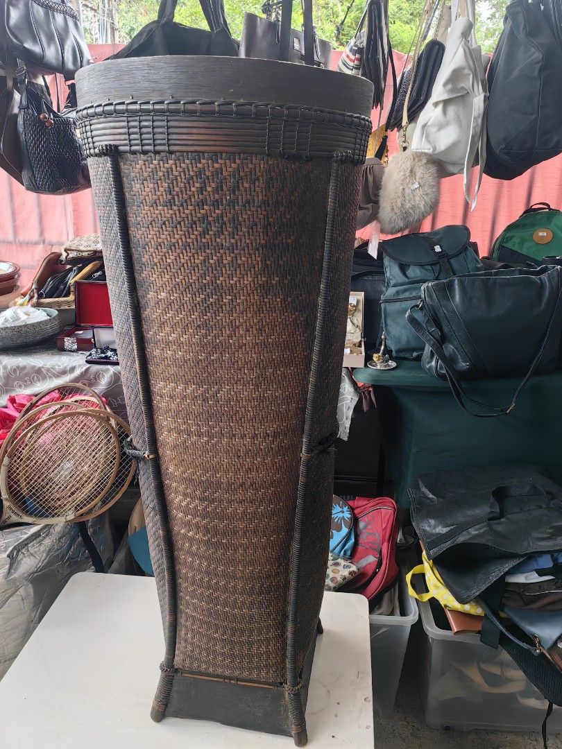 traditional tribal carrying basket backpack (Category: Vintage Collectibles) located in Calamba. Submitted by princesspauliney. (Listing ID 1467520548, Image 2). Description: traditional tribal carrying basket backpack Can use for: 1.Minimalist & Biophilic Floor Accent 2.High-end holder for walking canes, golf clubs, or large umbrellas. Ideal concept for boho/rustic style. 1.5k.