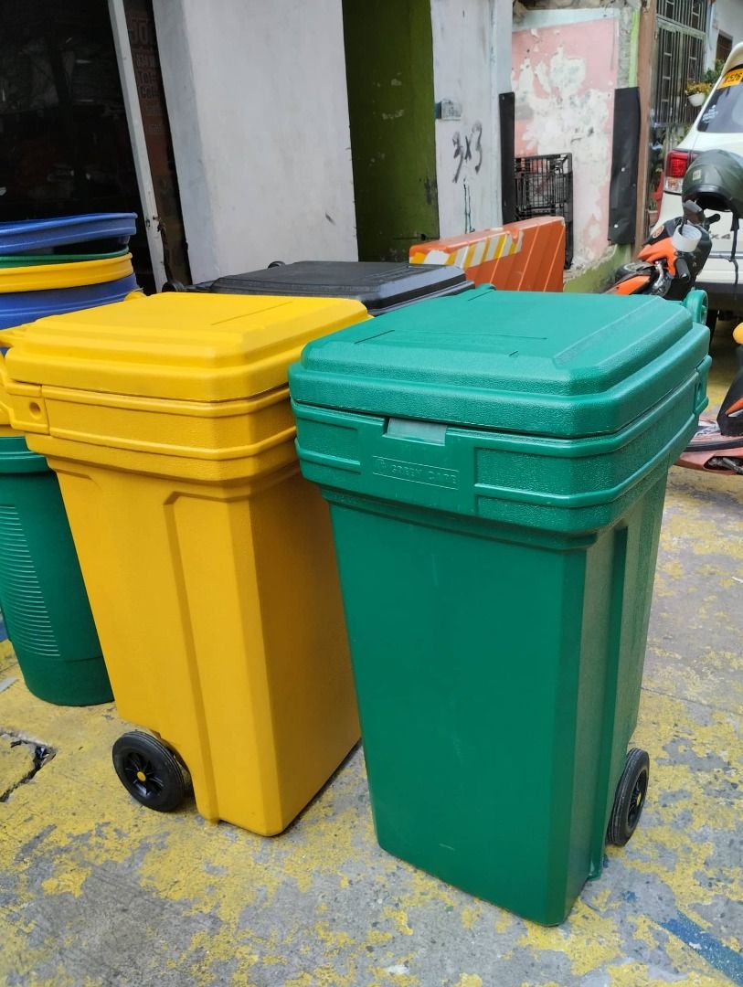 trash bin rollerking 250 150 liters (Category: Waste Bins & Bags) located in Marikina City. Submitted by irene.00999 (Listing ID 1467423305, Image 3). Description: traffic cone 36" 30" 28" 18" black base rubber material .