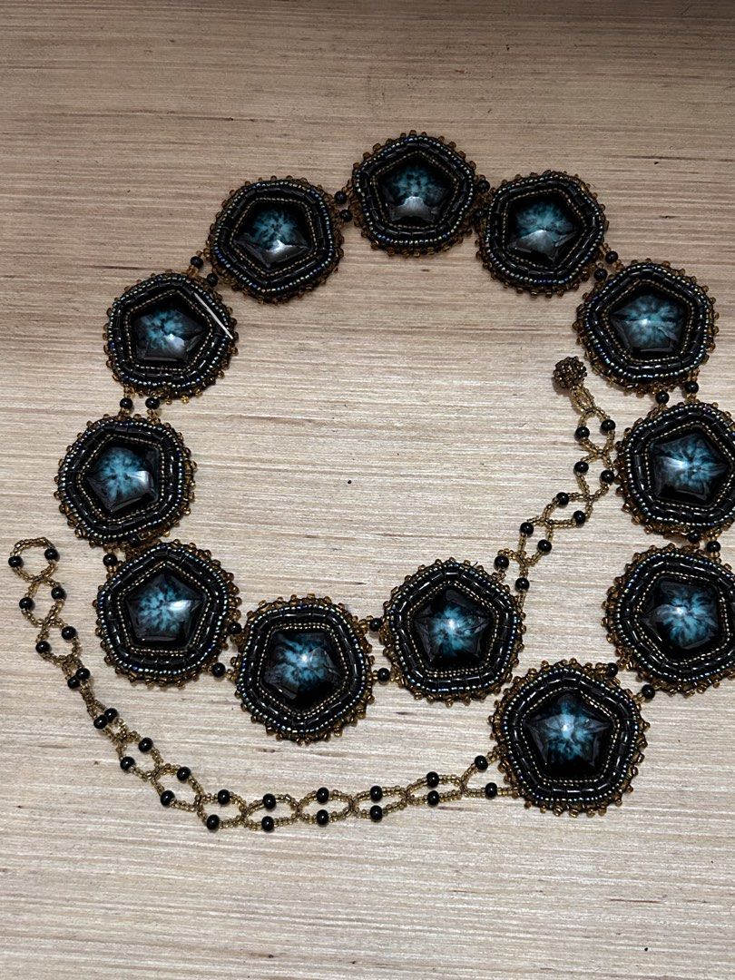 Turquoise beaded boho belt (Category: Belts) located in Baguio. Submitted by thecloset.bg (Listing ID 1467549384, Image 1). Description: .