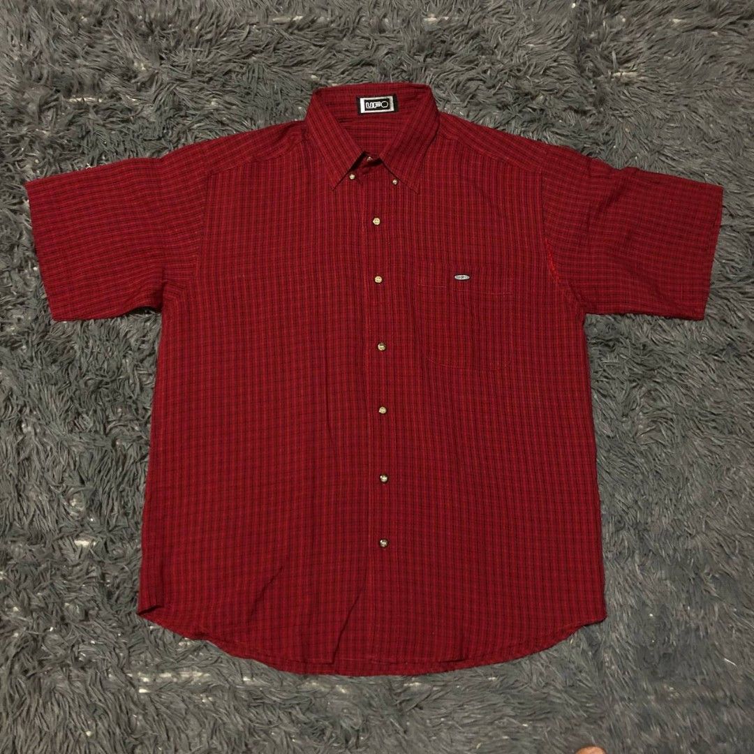 UFO Button Down Polo (Category: Activewear) located in Camiling. Submitted by thriftscape2024 (Listing ID 1467470294, Image 1). Description: Excellent Condition Color rate: 9/10 Issue: repaired see last pic Dimes: W23xL29.