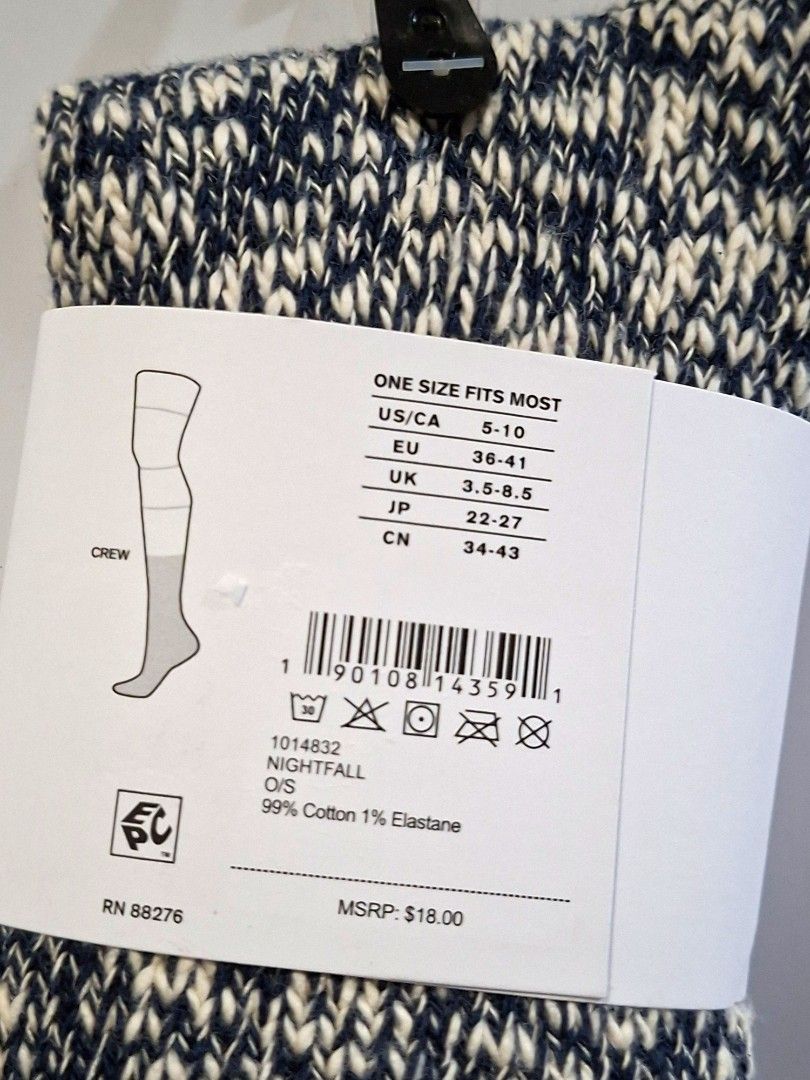 Ugg Winter Socks (Category: Socks & Tights) located in Pasig City. Submitted by atticnumber10 (Listing ID 1467384154, Image 3). Description: Brand new. Ugg rib-knit socks for winter in color Nightfall (dark charcoal / slate). One size. Textured stretch rib knit, soft twill tape with the UGG® logo on the top cuff, and a reinforced toe. Only 1 pair left! 📍Pasig City. Buyer to shoulder delivery fees. 💳 GCash / BPI / Maya / Maribank 🚚 Lalamove/Gra