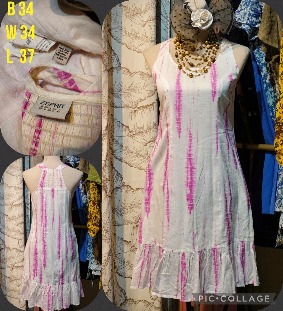 Ukay white/pink branded cotton dress (Category: Dresses) located in Rizal. Submitted by villacorta14757 (Listing ID 1467447821, Image 1). Description: Ukay white/pink branded cotton dress B 34 W 34 L 37 Slightly used Brand : Esprit Issue wash lng po.