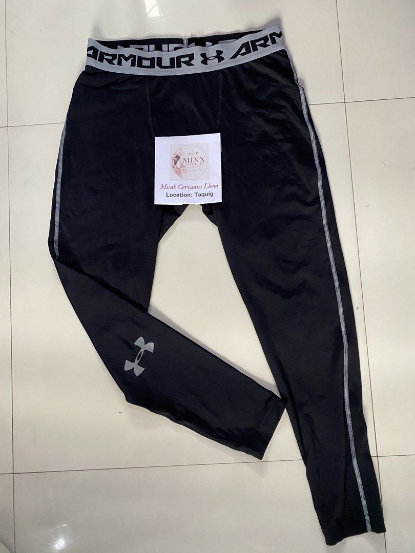 Under Armour Compression Leggings Black Size Large (Category: Activewear) located in Taguig. Submitted by mixxstuffsshopii (Listing ID 1467417294, Image 2). Description: 👉Original Under Armour Heat Gear Compression Leggings for Men 👉Price : 680 👉Size : L-34" / 28"-34" 👉Good Condition 👉Location: Central Signal Taguig.