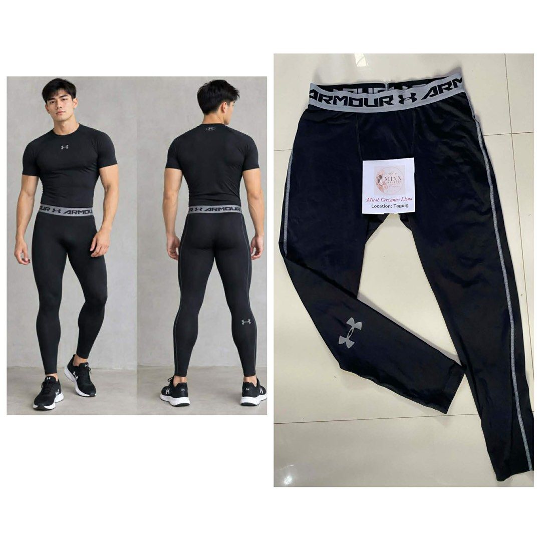 Under Armour Compression Leggings Black Size Large (Category: Activewear) located in Taguig. Submitted by mixxstuffsshopii (Listing ID 1467417294, Image 1). Description: 👉Original Under Armour Heat Gear Compression Leggings for Men 👉Price : 680 👉Size : L-34" / 28"-34" 👉Good Condition 👉Location: Central Signal Taguig.