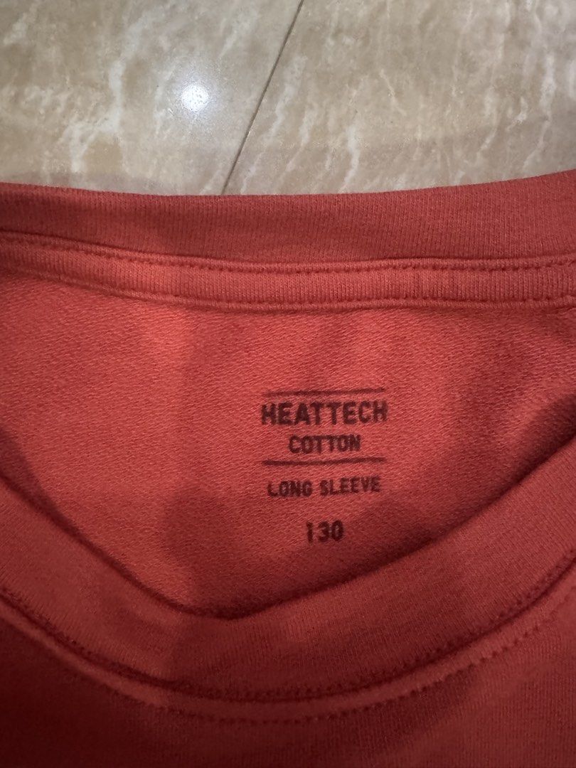 Uniqlo Heattech Orange (Category: Babies & Kids Fashion) located in Tuguegarao City. Submitted by ginnievillacorte (Listing ID 1467586735, Image 2). Description: Never used. Washed only..