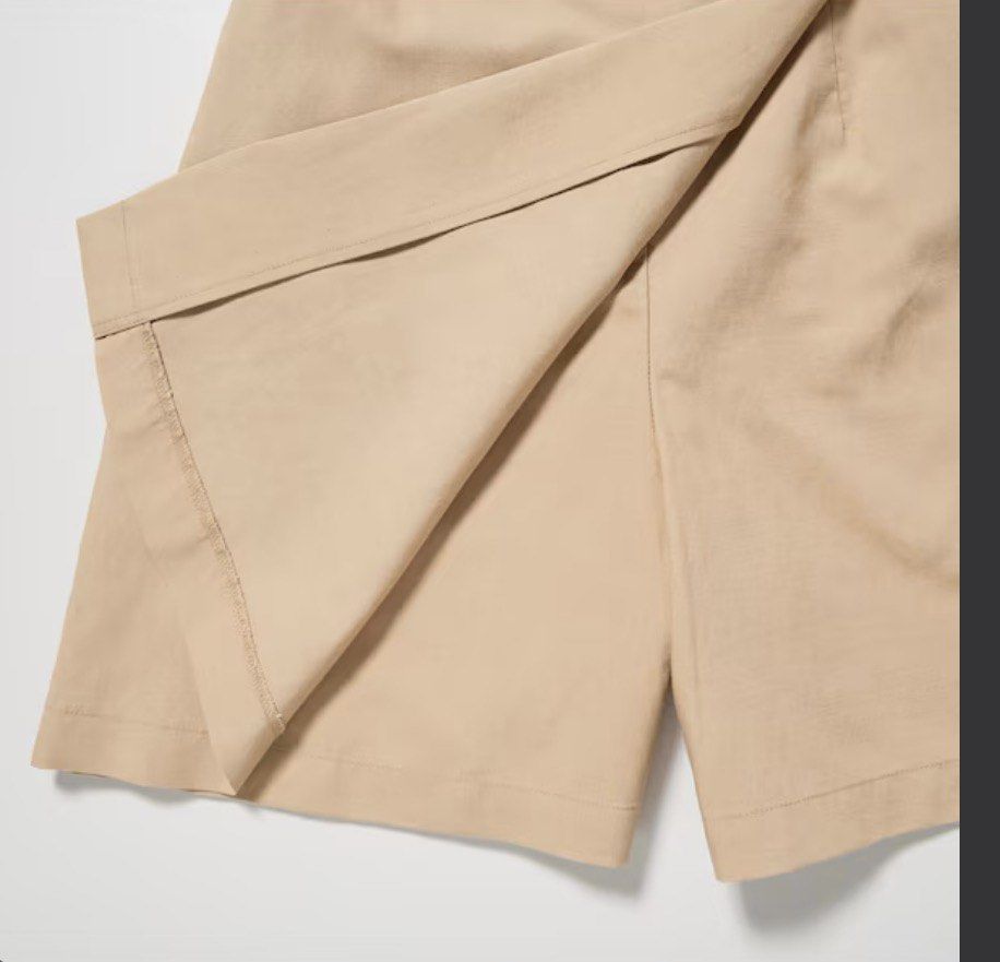 Uniqlo Linen Dark Beige Skort (Category: Shorts) located in Iloilo. Submitted by dabyladaby2 (Listing ID 1467487510, Image 1). Description: Never Used, No tags Store Bought.