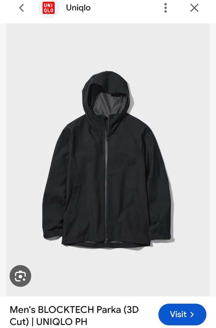 UNIQLO Men's Blocktech Parka (Category: Coats, Jackets and Outerwear) located in Basista. Submitted by purpleens_shop (Listing ID 1467403312, Image 2). Description: .