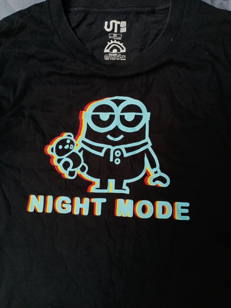 UNIQLO X MINIONS (Category: Shirts) located in Caloocan City. Submitted by nottyprelovedph (Listing ID 1467530920, Image 3). Description: lenght 25 width 17 XS on tag.