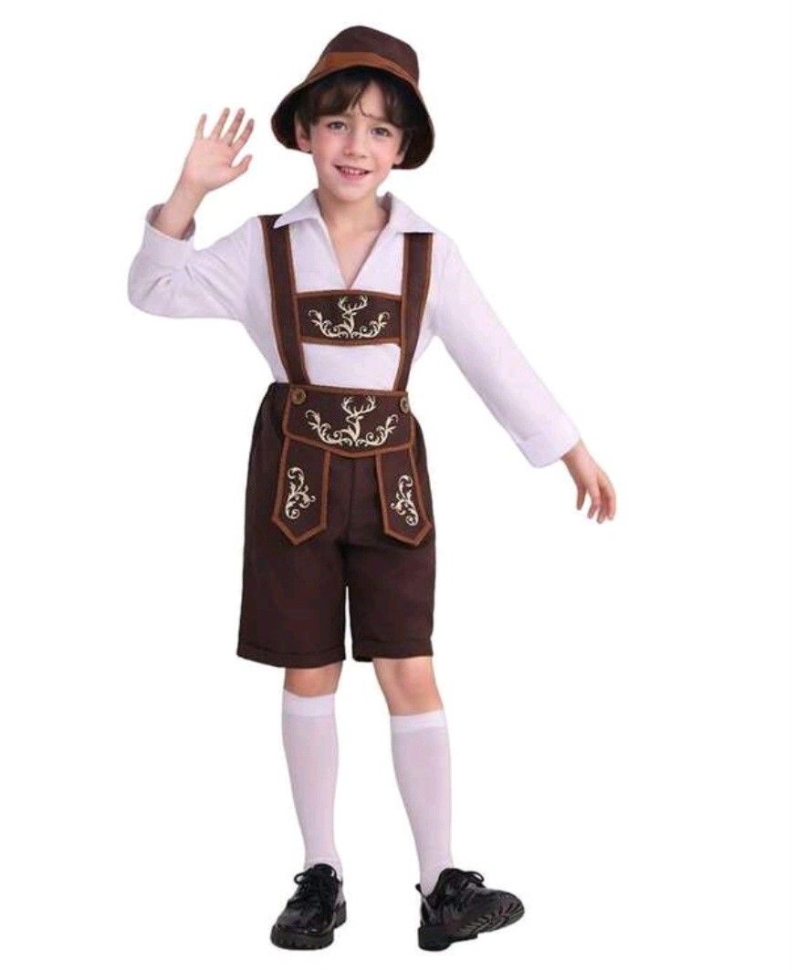 United Nations: Germany (Category: Babies & Kids Fashion) located in Quezon City. Submitted by mamashopfinds (Listing ID 1467446371, Image 1). Description: United Nations: Bavarian Boy costume Sizes: 120 and 130 Both used once p650 each, 1200 for both.