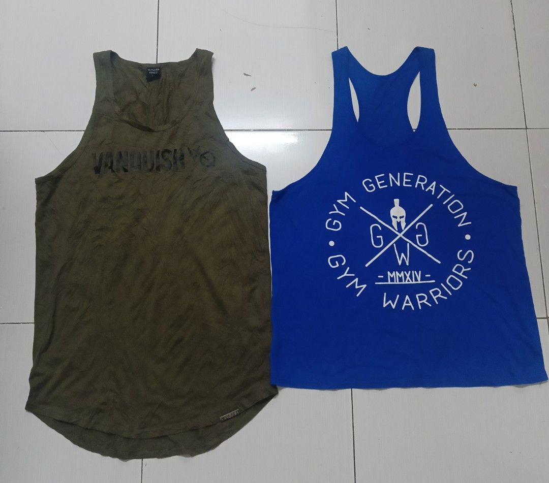 vanquish & Gym warriors (Category: Activewear) located in Subic. Submitted by gentlecloud-8030a3 (Listing ID 1467478991, Image 1). Description: *Aspack* both size L to M fitting Vanquish size L to M gym warriors L to M in verygood condition 750+ship.