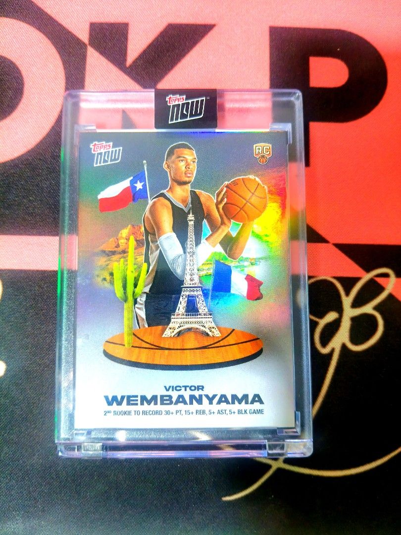 Victor Wembanyama Topps Now #VW-5 (Category: Raw Singles) located in Manila. Submitted by kopa2 (Listing ID 1467497980, Image 1). Description: .