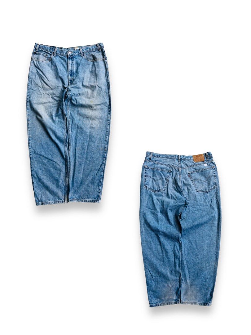 Vintage 90s Levis Denim Pants (Category: Jeans) located in Angeles City. Submitted by wwdrip (Listing ID 1467517234, Image 1). Description: VINTAGE LEVIS JEANS♻️ waist : 38-40 length : 42 leg open : 9 color rate : 9.5/10 | excellent issue : minimal distress | check details ₱1,000.