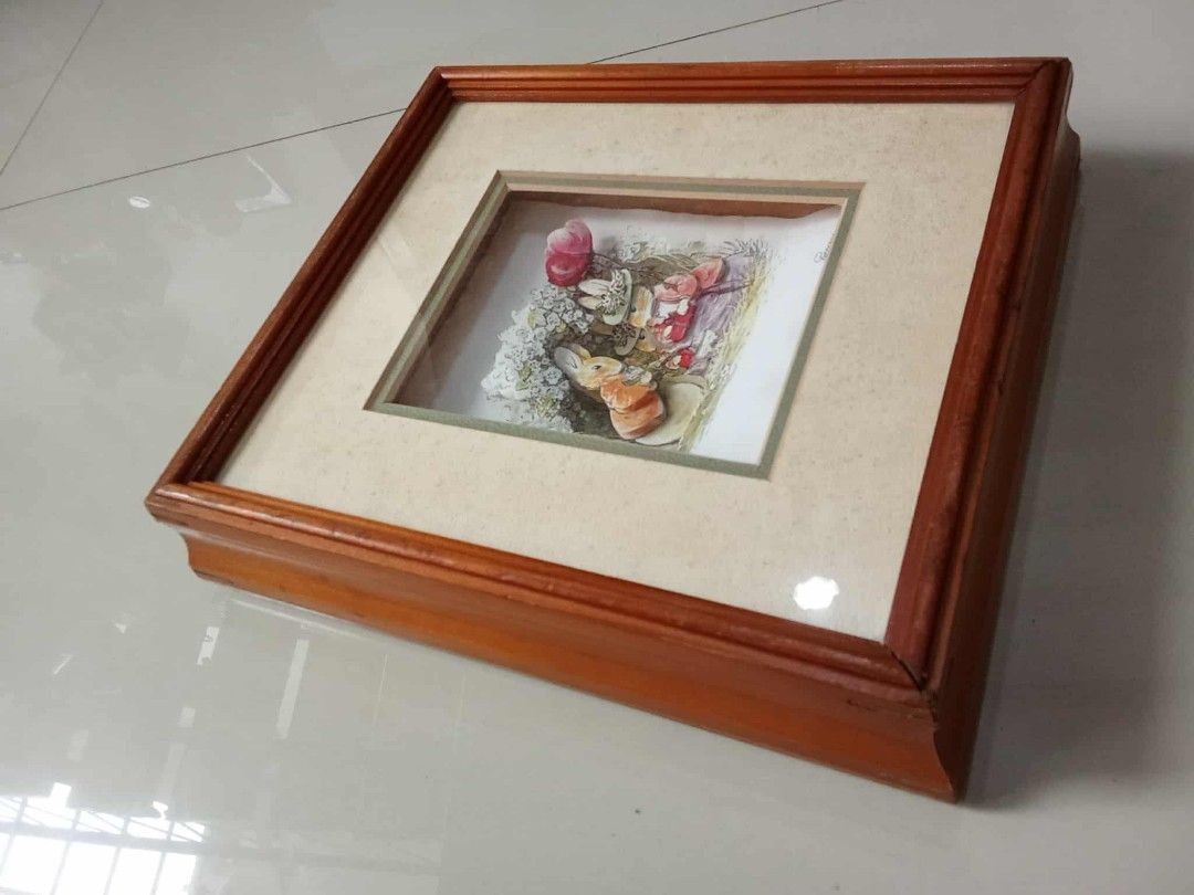 Vintage Peterson Shadowbox 3D rabbit painting Php1,200. (Category: Frames & Pictures) located in Taytay. Submitted by abeatrice77985 (Listing ID 1467597991, Image 1). Description: Vintage Peterson Shadowbox 3D Rabbit Painting Php1,200..