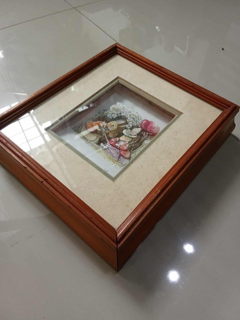 Vintage Peterson Shadowbox 3D rabbit painting Php1,200. (Category: Frames & Pictures) located in Taytay. Submitted by abeatrice77985 (Listing ID 1467597991, Image 3). Description: Vintage Peterson Shadowbox 3D Rabbit Painting Php1,200..