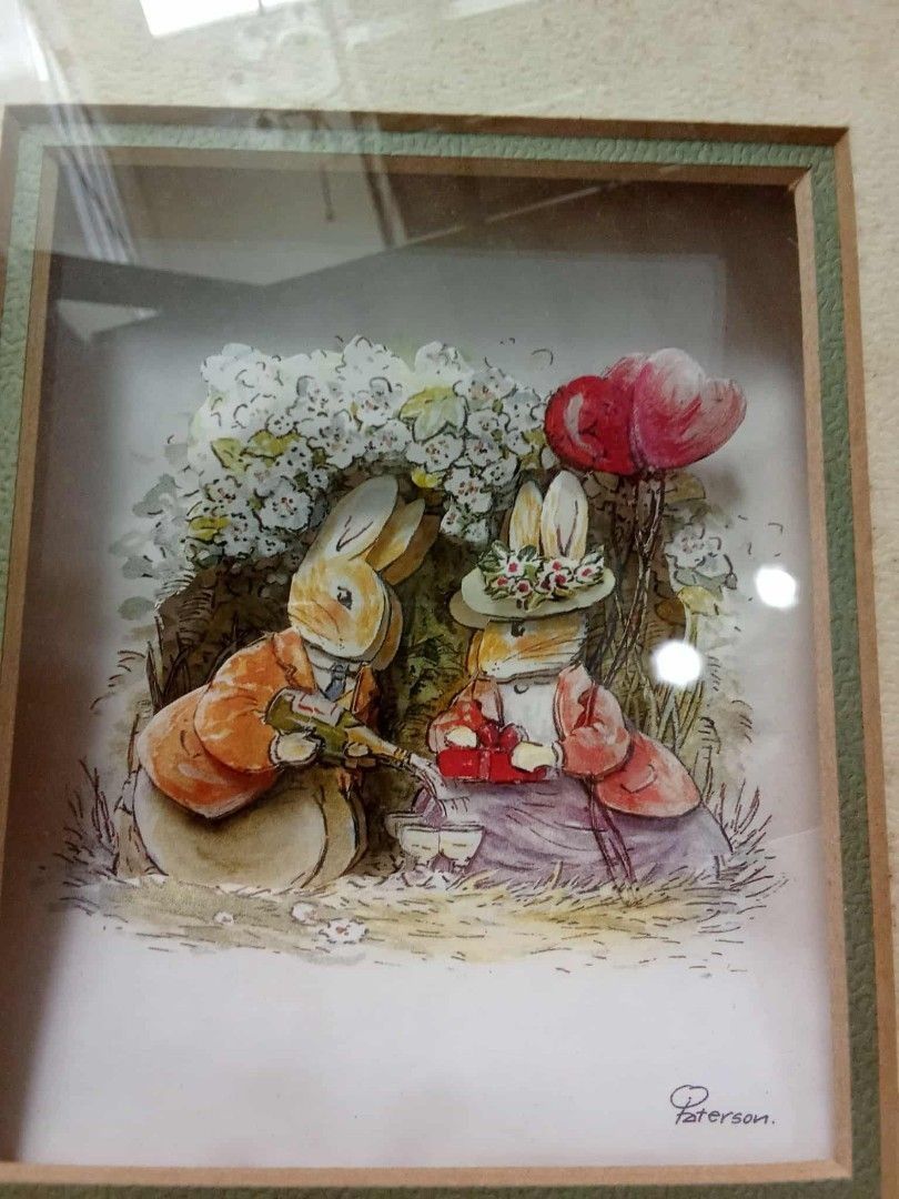 Vintage Peterson Shadowbox 3D rabbit painting Php1,200. (Category: Frames & Pictures) located in Taytay. Submitted by abeatrice77985 (Listing ID 1467597991, Image 2). Description: Vintage Peterson Shadowbox 3D Rabbit Painting Php1,200..