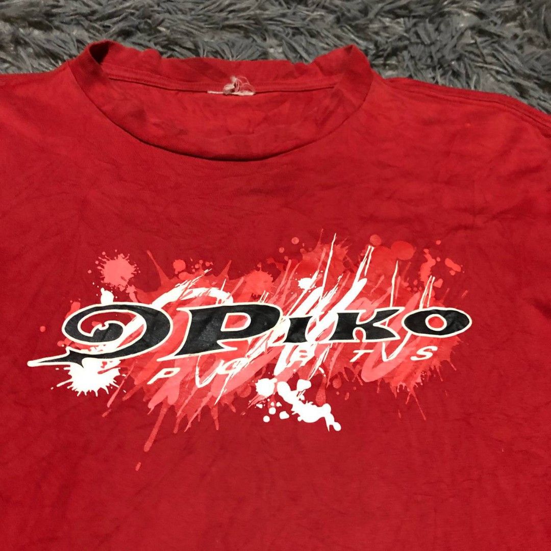 Vintage Piko Shirt (Category: Tshirts & Polo Shirts ) located in Camiling. Submitted by thriftscape2024 (Listing ID 1467493988, Image 3). Description: Excellent Condition Color rate: 9/10 Issue: ❌❌❌ Dimes: W22xL27.