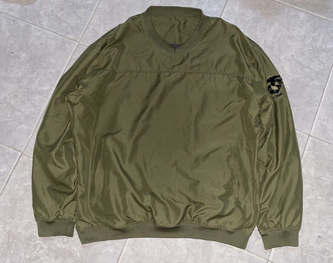 Vintage USMC 2 in 1 Reversible Tactical Pull over Jacket (Category: Coats, Jackets and Outerwear) located in Dumaguete. Submitted by gearhuntph (Listing ID 1467513143, Image 3). Description: Vintage USMC 2 in 1 Reversible V-Neck Pullover / Tactical Warm-Up Jacket Size XL-XXL Width 26.5 Length 28.5 Excellent Condition Unli Vc/Vouch for Safety Transactions 1000❗️.