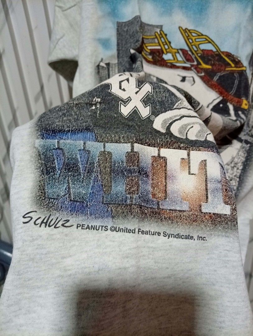 vintage White Sox X peanuts Shirt MLB ( Dated 1995 ) (Category: Tshirts & Polo Shirts ) located in Barotac Nuevo. Submitted by john.pritz (Listing ID 1467429796, Image 2). Description: Vintage White Sox X Peanuts Shirt MLB ( Dated 1995 ) As new condi issue very minamal cut neck tag but ( Authentic ) Width 20 Length 28.