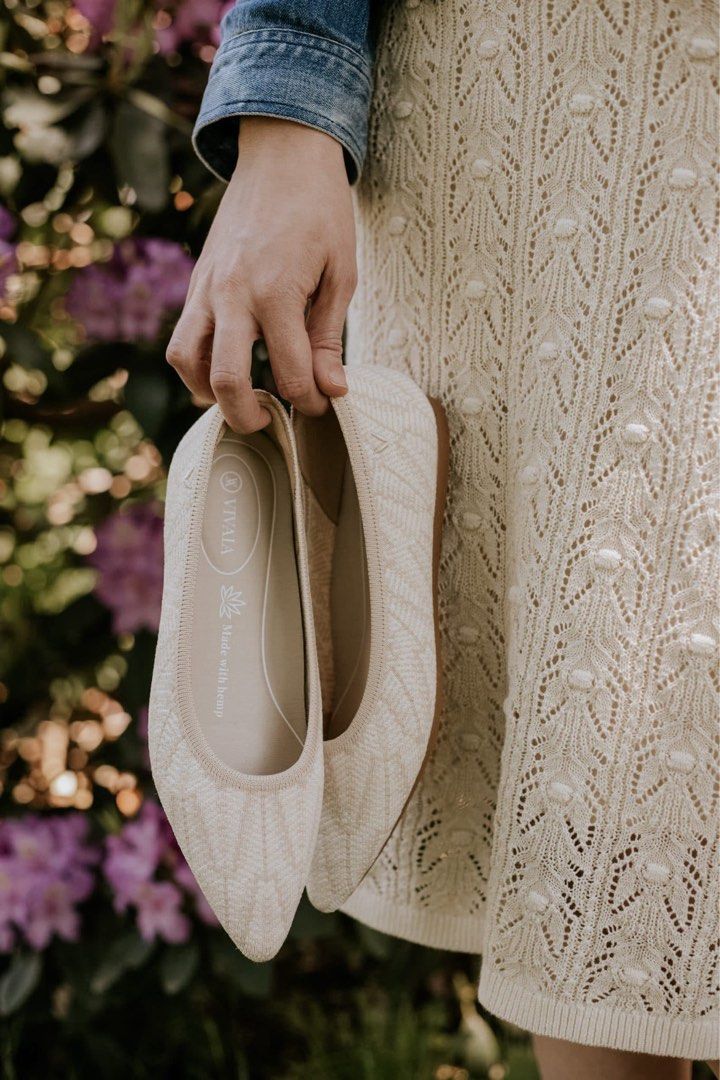 VIVAIA Aria 5° Hemp Ballet Flats (Category: Flats & Sandals) located in Manila. Submitted by victory_1816 (Listing ID 1467590355, Image 1). Description: A beautiful pair of authentic VIVAIA Aria 5° Hemp Ballet Flats in like-new condition, with no issues. Elegant, lightweight, and designed for everyday comfort. Why choose the Hemp version? Hemp is a natural plant-based fiber known for its breathability, moisture management, and durability. Compare