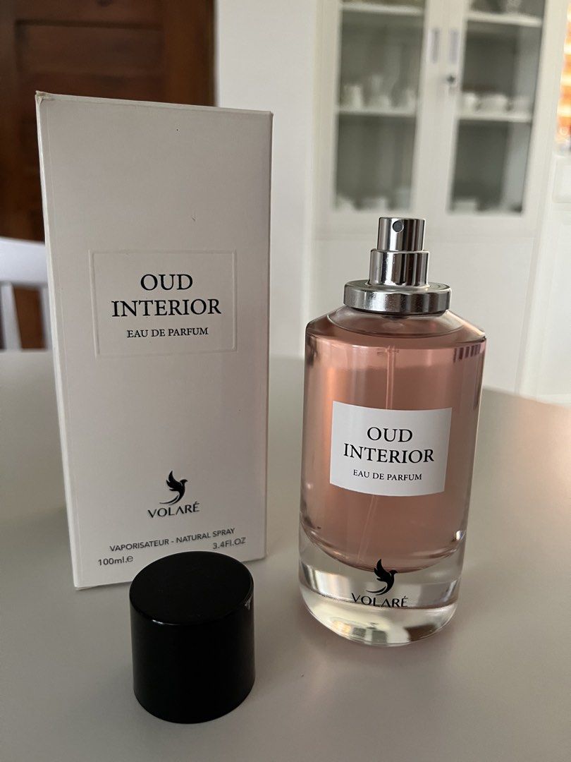 VOLARÉ OUD INTERIOR EDP 100ML (Category: Fragrance & Deodorants) located in Amadeo. Submitted by lovechristineee (Listing ID 1467438714, Image 2). Description: Dior Oud Ispahan dupe VOLARE OUD INTERIOR Used once (3 sprays max) Very good condition, like new, with box RFS: blind buy (pasabuy from UAE) Negotiable .