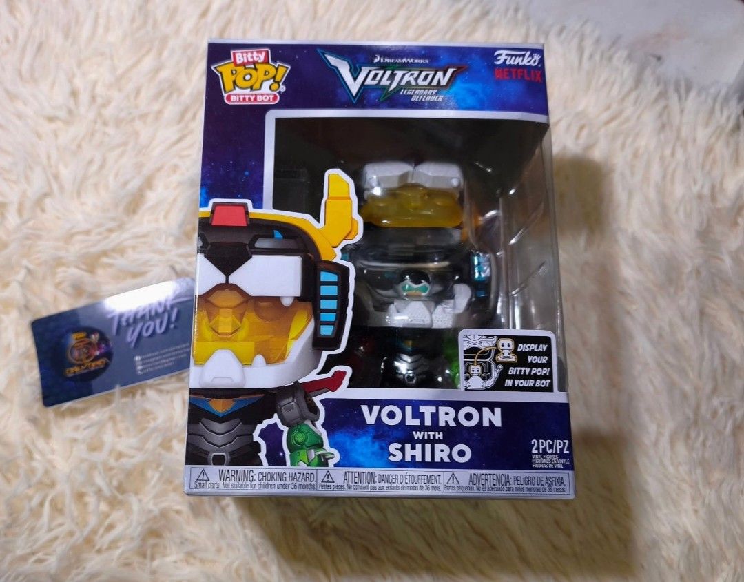 Voltron with Shiro Funko pop with bitty pop (Category: Figurines & Statues) located in Manila. Submitted by daily.tipid (Listing ID 1467570831, Image 1). Description: Voltron with Shiro Funko pop with bitty pop 1,599 LBC,jnt or lalamove.
