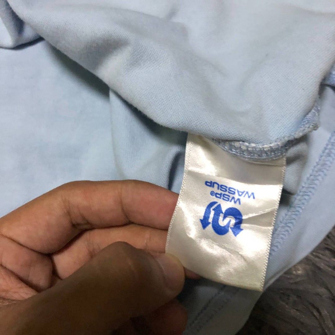 Wassup Shirt (Category: Tshirts & Polo Shirts ) located in Camiling. Submitted by thriftscape2024 (Listing ID 1467497372, Image 3). Description: Excellent Condition Color rate: 9/10 Issue: dot stain Dimes: W20xL26.